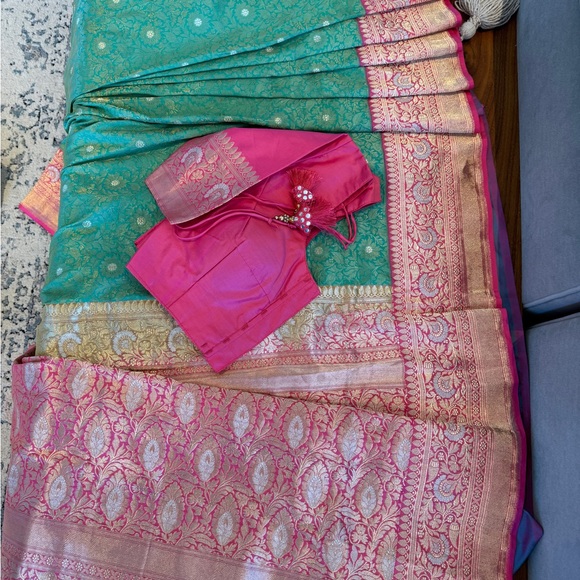Beautiful Banarasi Pure Silk Saree - Brand New w/Tags - Picture 3 of 14